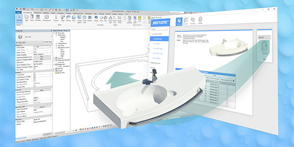 artikkelikuva: Revit- ja Archicad-mallit julkisiin kylpyhuoneisiin