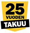 Kattotutka, 25 vuoden takuu