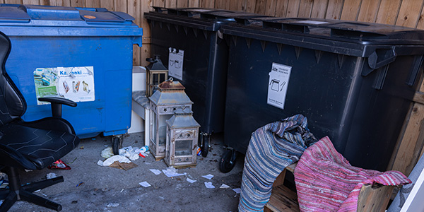 artikkelikuva: Kierrätys kunniaan kiinteistöjen jätepisteissä