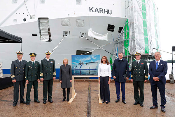 article picture: New Offshore Patrol Vessel Built by Meyer Turku for the Finnish Border Guard Christened