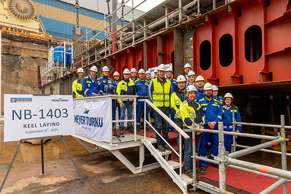 article picture: Keel Laid for Fourth Icon-Class Cruise Ship at Meyer Turku – Vessel to Be Delivered in 2027