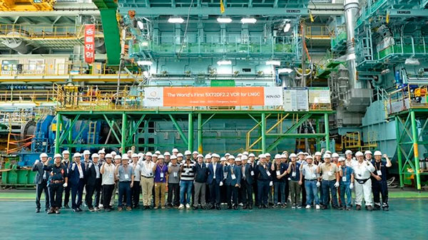 article picture: Hanwha Engine produces first VCR-equipped dual-fuel engine for LNG carriers